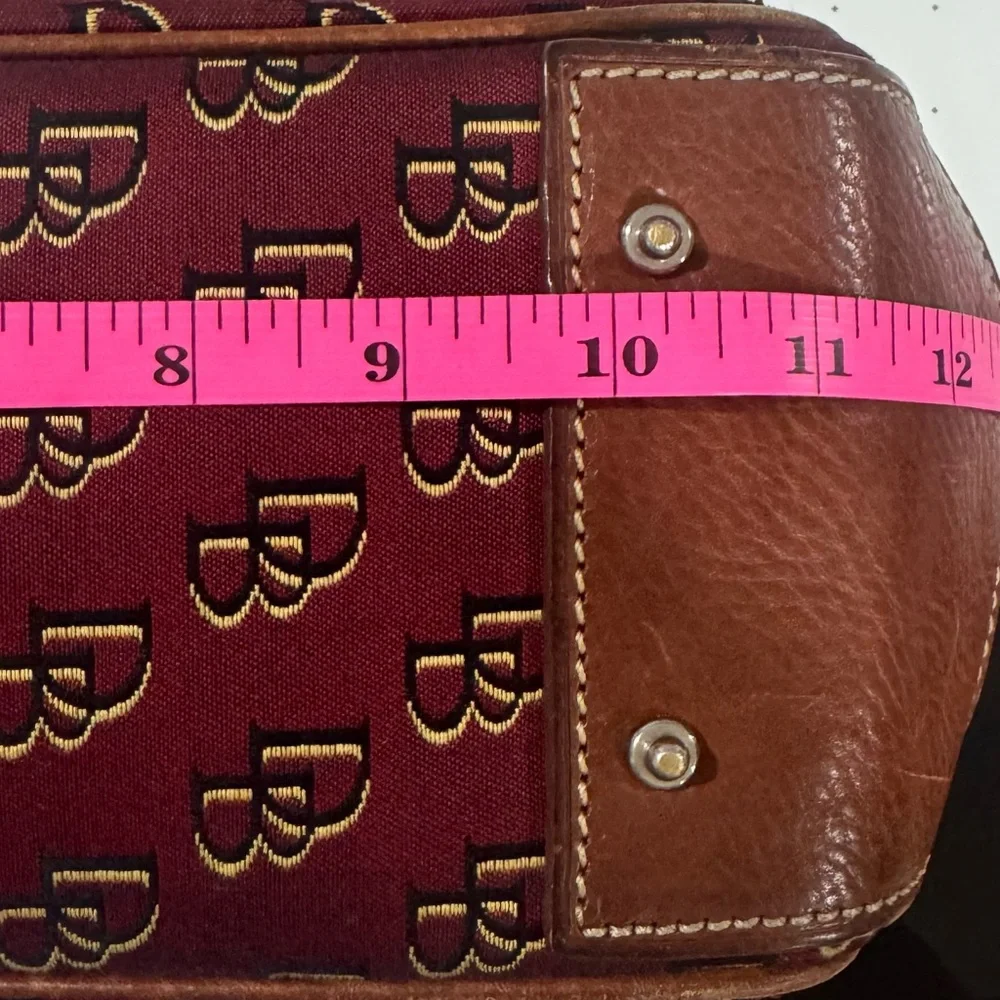 Dooney & Bourke Red and Brown Satchel